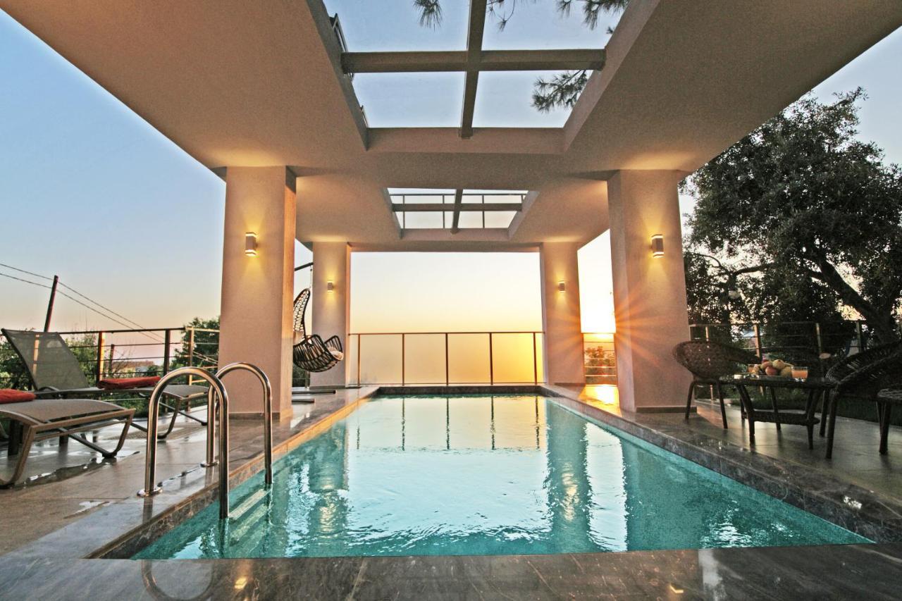קס Villa With A Private Heated Pool, Jacuzzi, Overlooking Spectacular Views Of The Sea מראה חיצוני תמונה